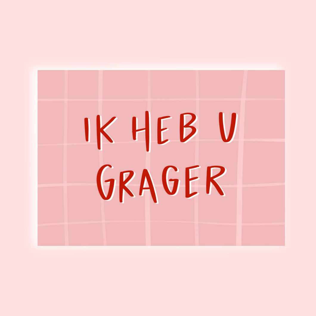 Ik zie u grager 🥹